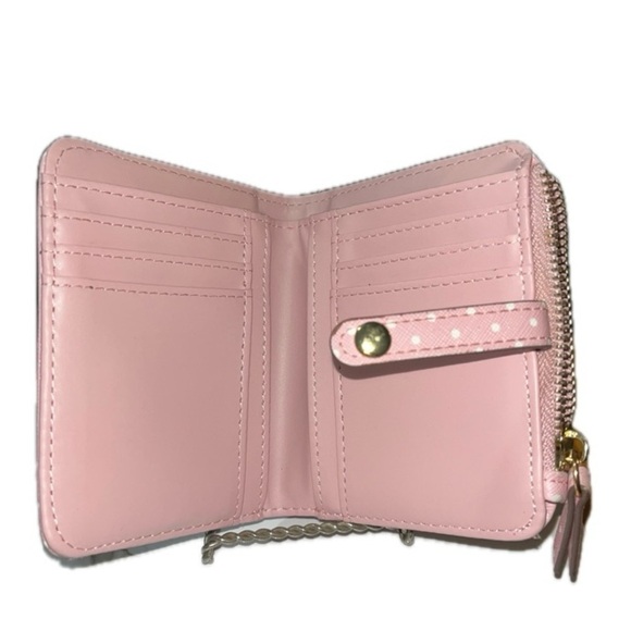 Nanette Lepore “Liza” Bi-fold Polka Dot Wallet, Pink - Picture 11 of 14